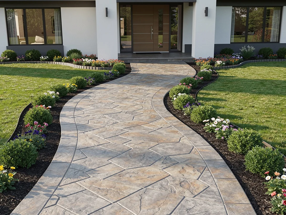 Concrete walkway in Conroe, TX
