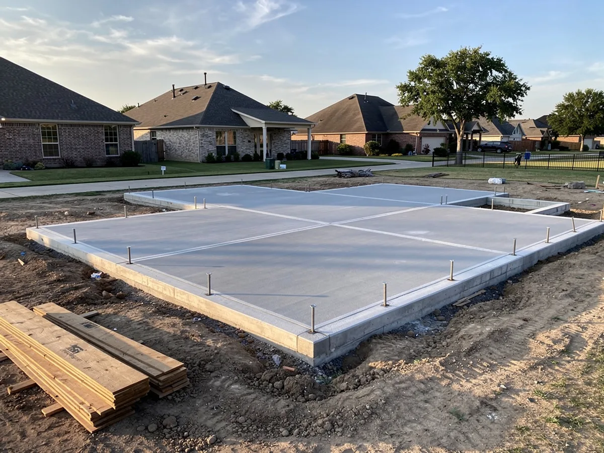Concrete foundation work in Conroe, TX
